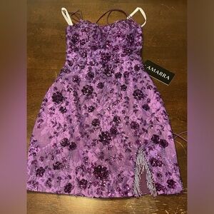 ❤️Amarra❤️ DAZZLING purple dress at a GREAT deal ✨✨ Designer brand ❤️❤️
